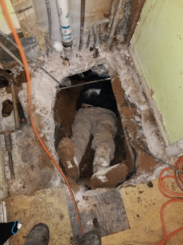 tunneling foundation pipe repair