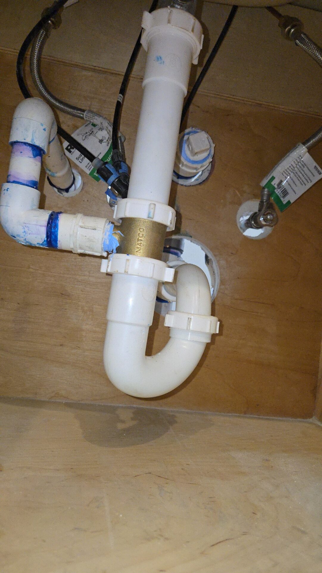 Mesquite TX plumber rebuilding kitchen drain pipes